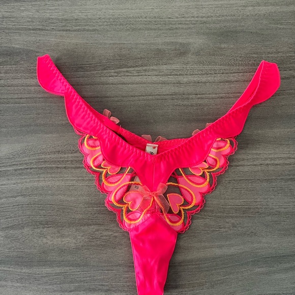 Set FOR LOVE & LEMONS Graphic Hearts Bustier Top and thong - Picture 11 of 11